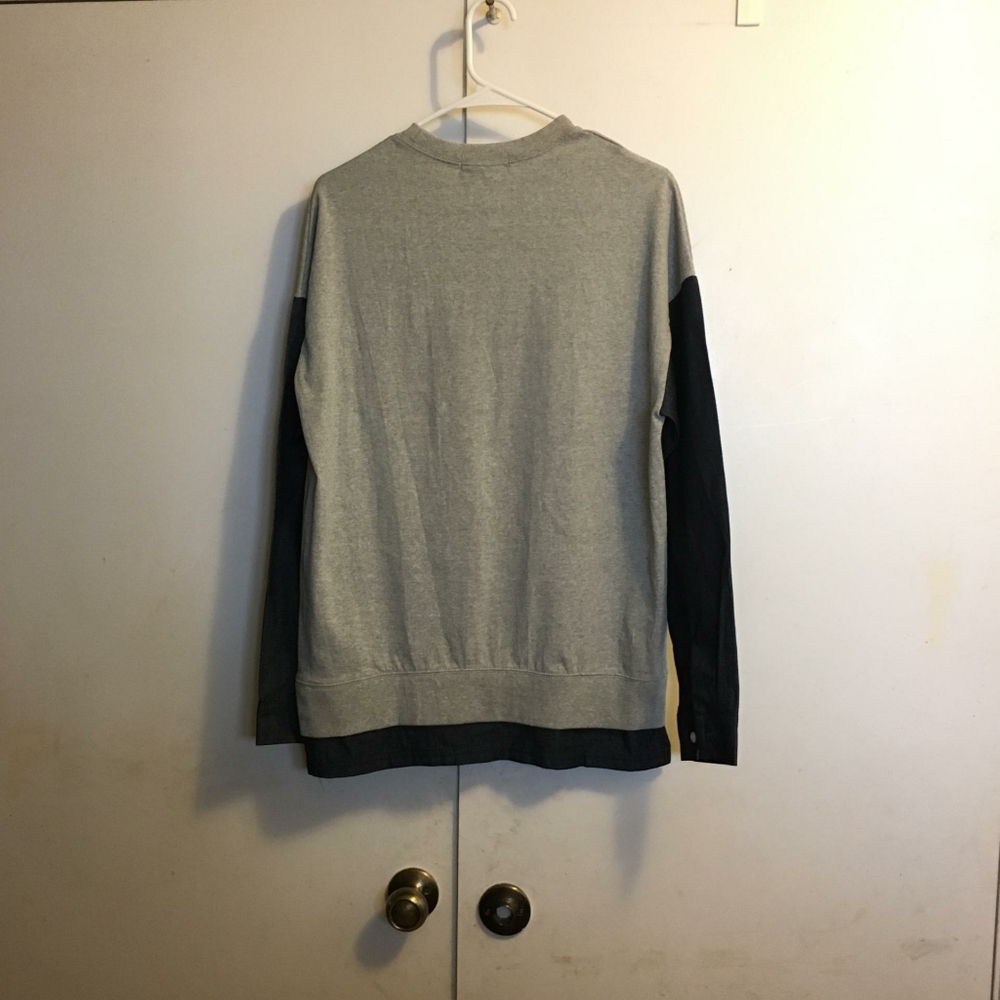Denim mixed sweater